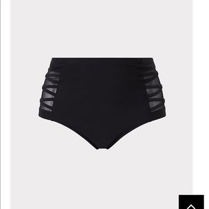 Torrid Black High Waist Swim Bottom